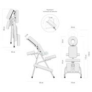 Cadeira Quick Massage com estrutura branca - Legno - Branco Brilhante
