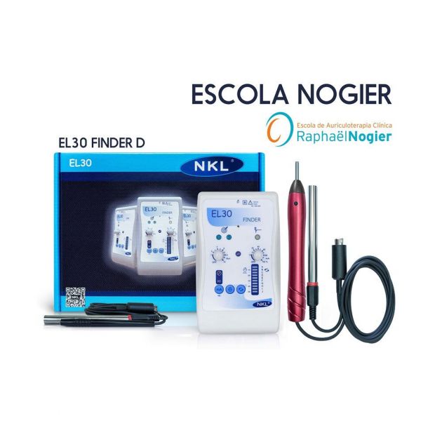 EL30 Finder D-EN1 Localiza/Estimula Tabela Escola Nogier com Caneta Vermelha Diferencial/Bolsa NKL