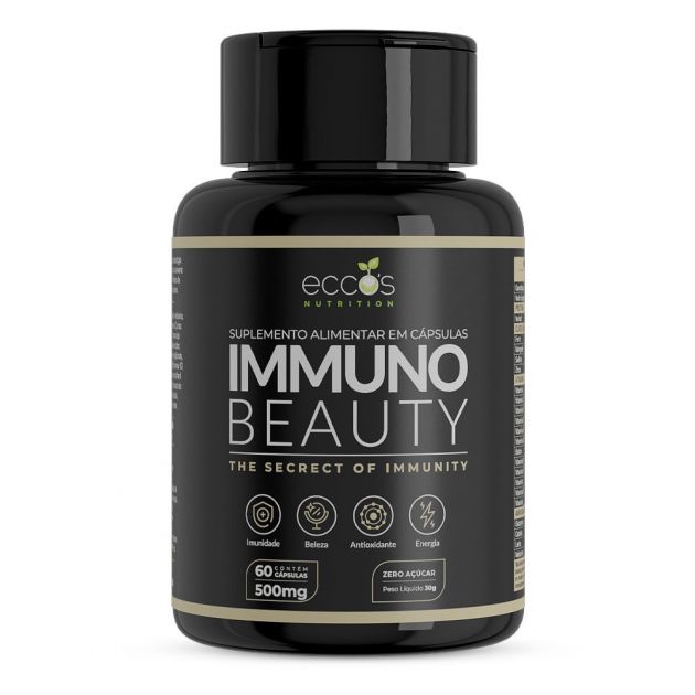 Immuno Beauty 60Caps 30g Eccos Nutrition OUTLET Validade 27 de maio de 2024