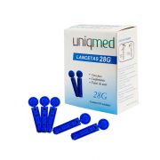Lanceta Estéril Ultra-fina 28G Uniqmed 100un
